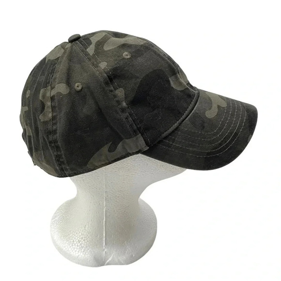 Camo Baseball Cap Olive Green Adjustable Casual Everyday Hat - Picture 5 of 6